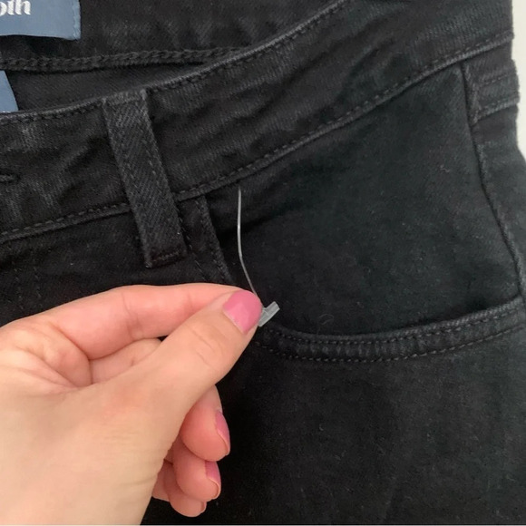 NWOT New ModCloth Black High Wasited Curvy Cut Off Shorts Size 32 - Picture 3 of 6
